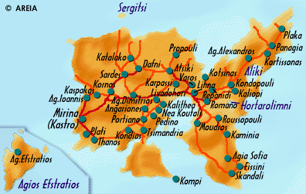 Map of Lemnos